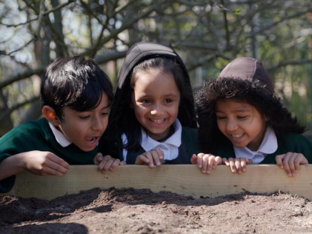 Children out in nature