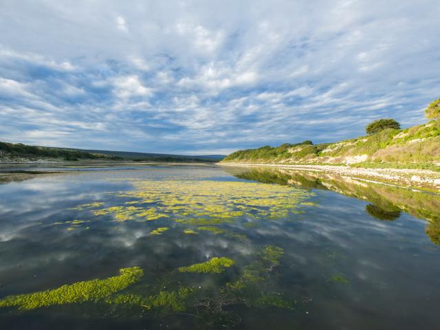 A winters storm passes overhead the De Hoop RAMSAR wetland.