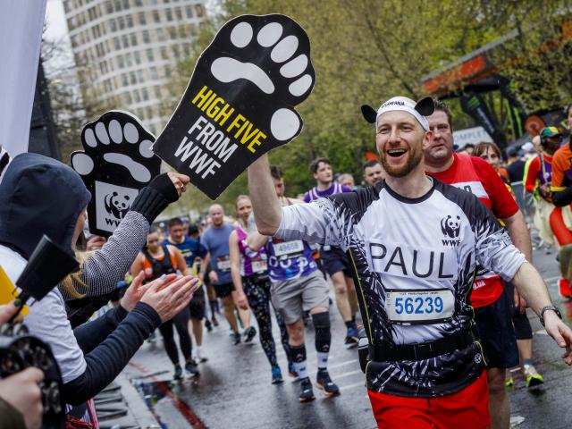 Runner at London Marathon