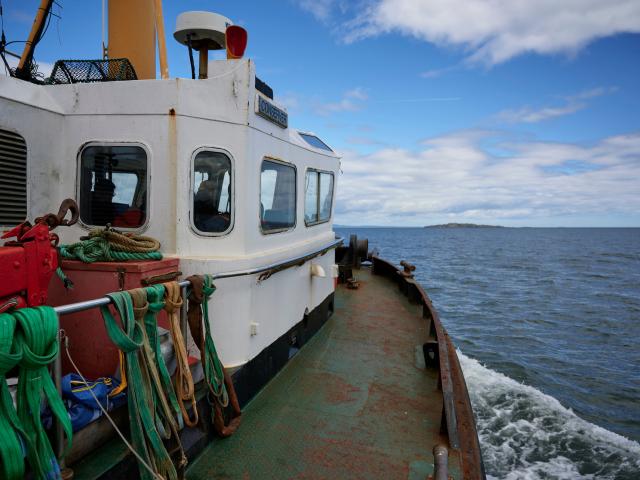 Fishing boat in the firth of forth
