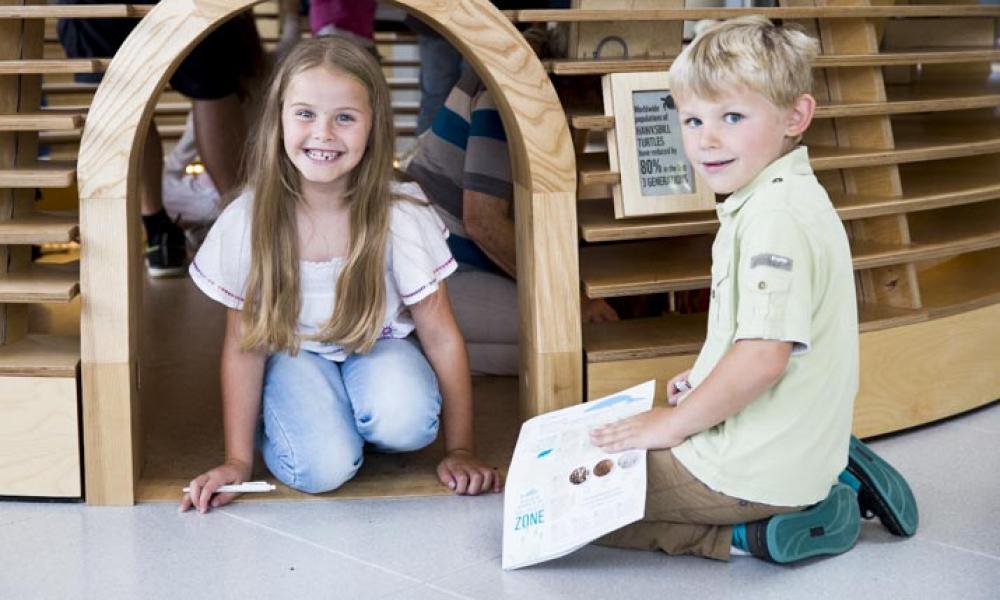 Children in the visitor experience at WWF-UK