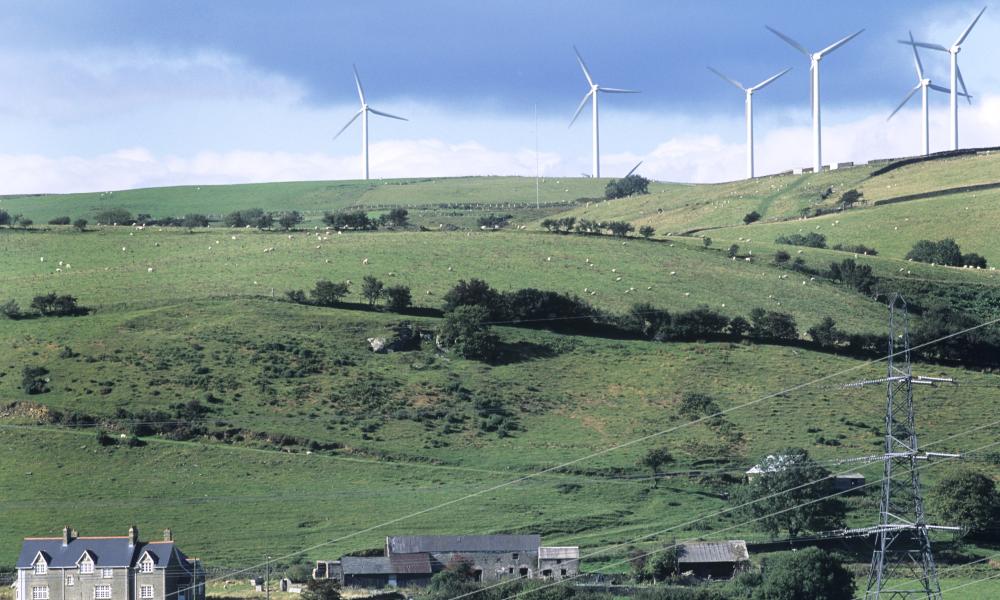 Wind turbines Wales