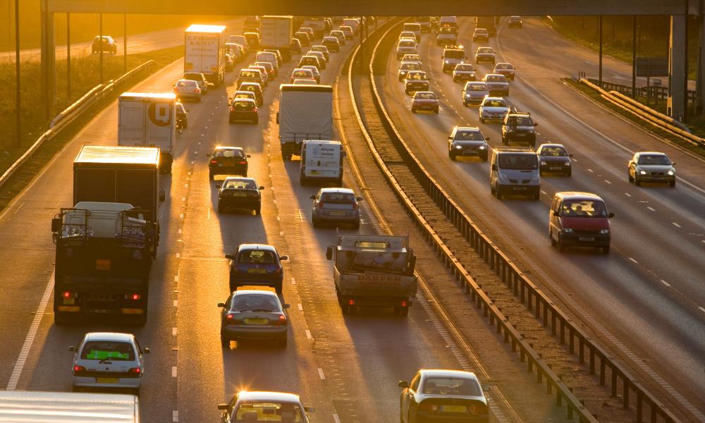 Traffic on the M6 motorway