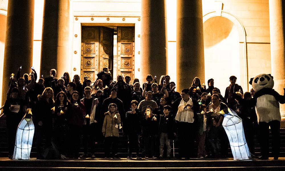 Earth Hour Wales event - Cardiff Museum - lights on