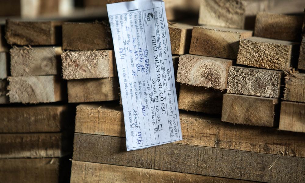 FSC wooden beams