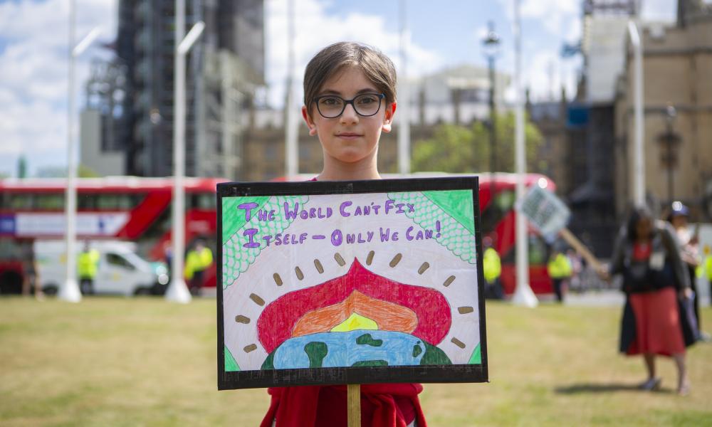 UK Student Climate Network strike at Parliament Square