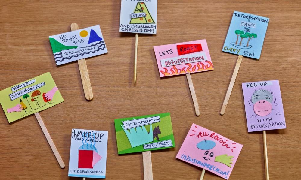 Get Deforestation #OffOurPlates - Placards