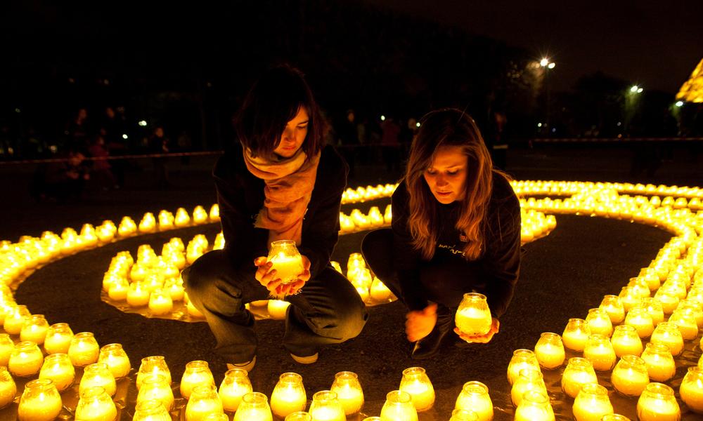 Earth hour candles