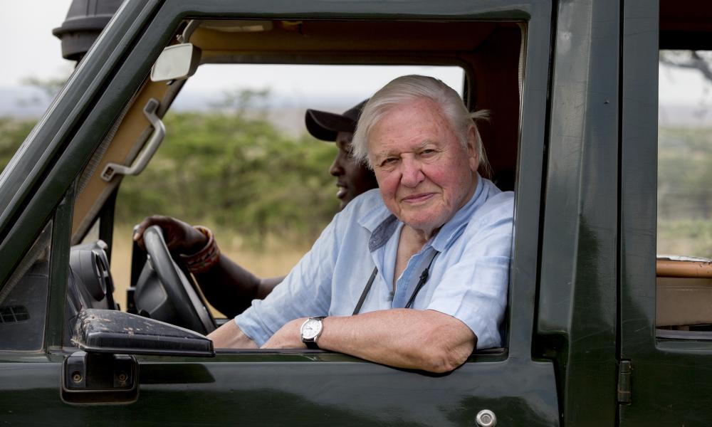 Sir David Attenborough in the Mara