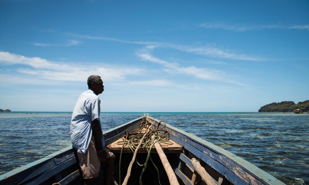 Local fisherman, Nosy Hara Marine National Park, Madagascar.