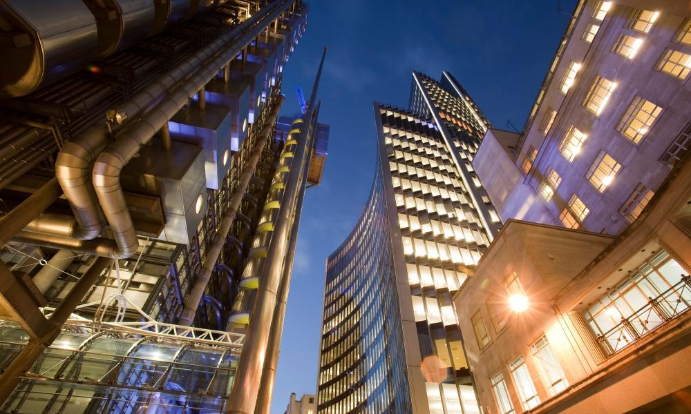 The Lloyds insurance building in the City of London, UK.