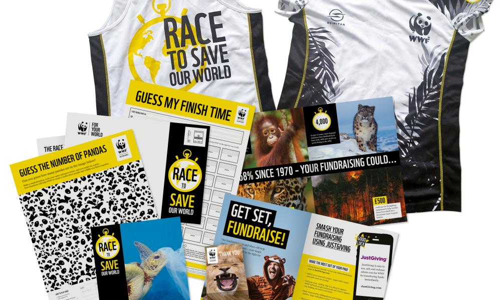 Content of a fundraising and race packs