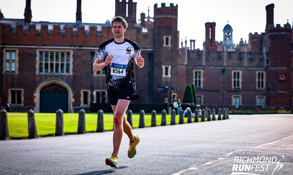 WWF runner at Hampton Court Palace