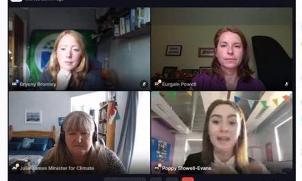 A screen capture from the digital event.