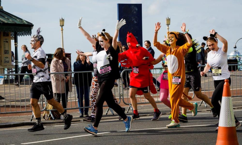 BM10K runners in animal fancy dress