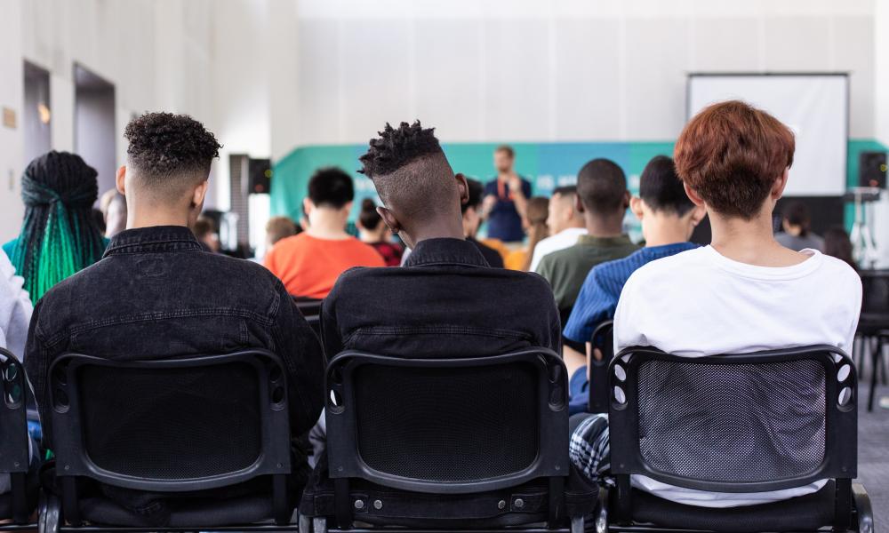 Students sitting