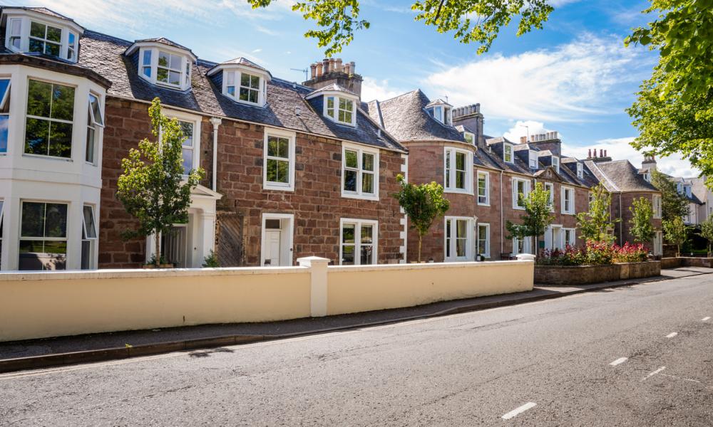 Terraced housing in Inverness