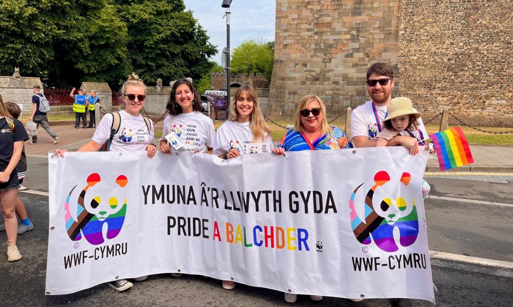 WWF Cymru yn Pride Caerdydd