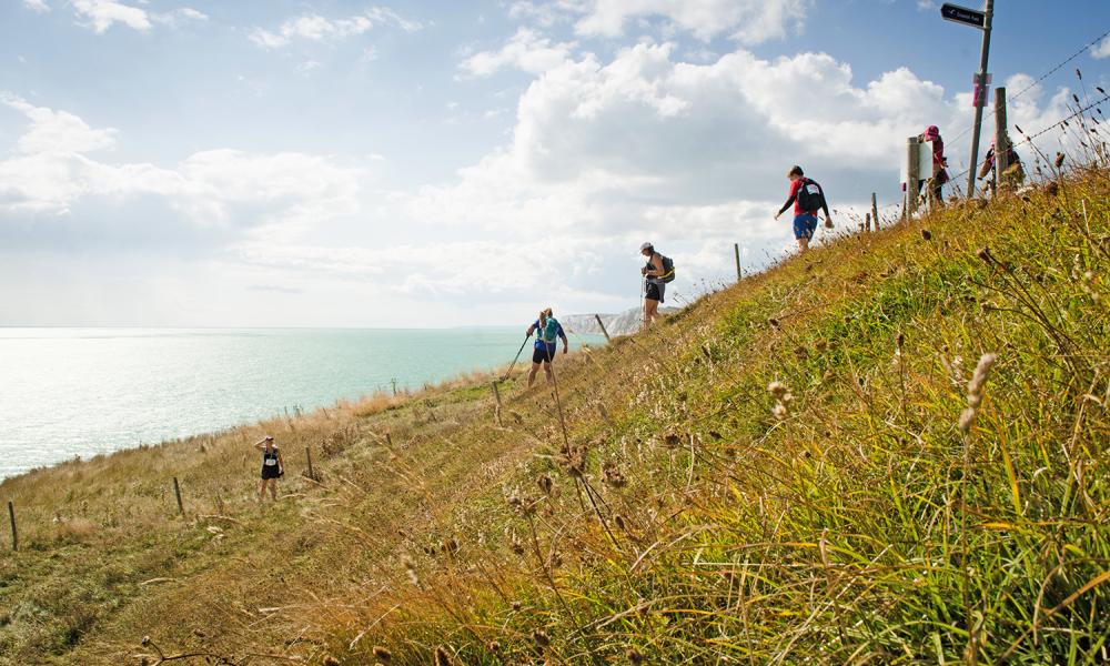 Walkers taking on the Isle of Wight Challenge