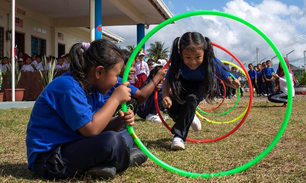 children playing