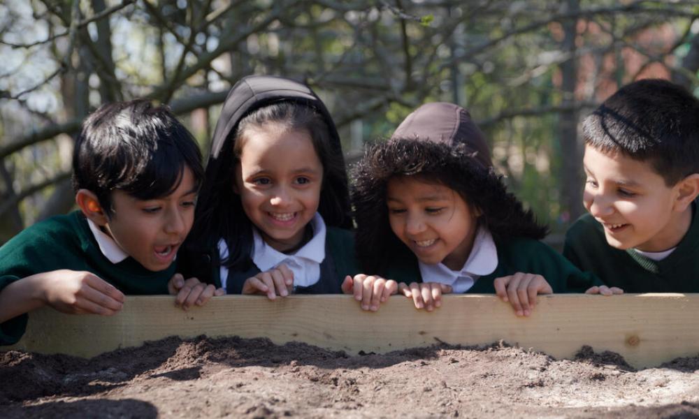 Children out in nature