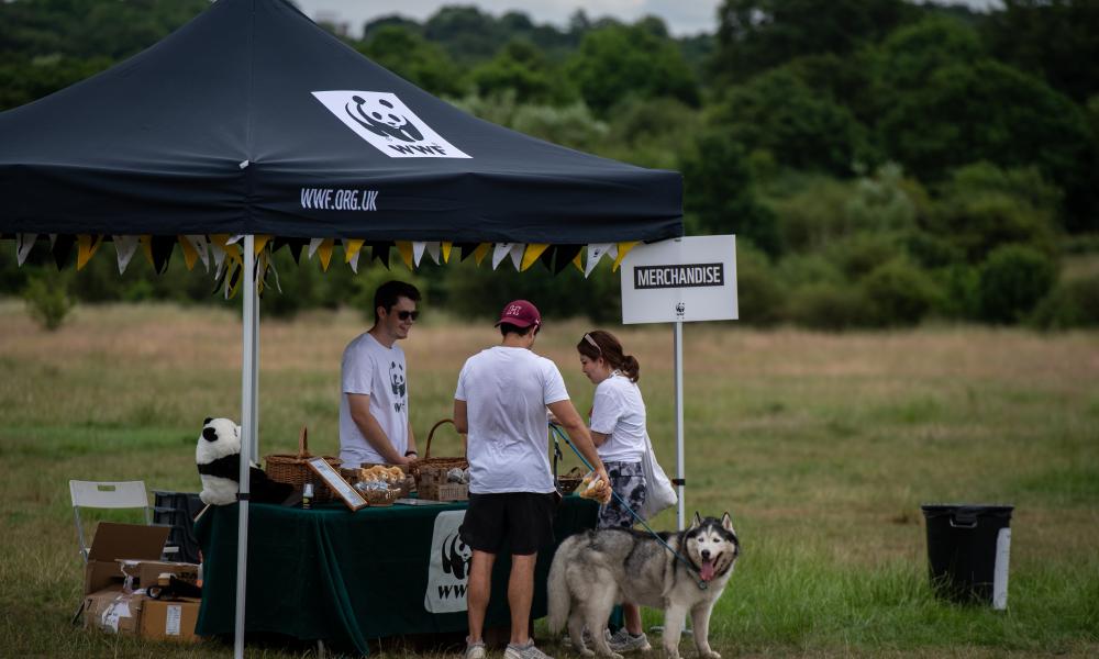 Great Wild Walks merch stand picture