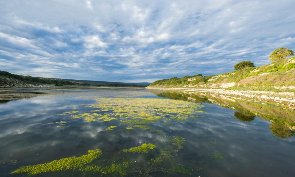 A winters storm passes overhead the De Hoop RAMSAR wetland.