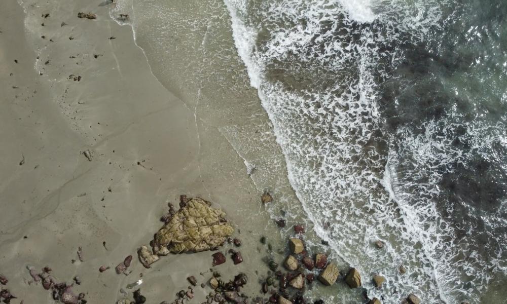 Aerial shot of Pembrokeshire Coastline