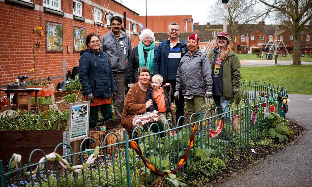 Volunteers at the Belgrave Community Garden Project, Leicester