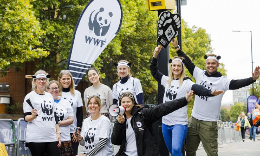 WWF volunteers at London Marathon