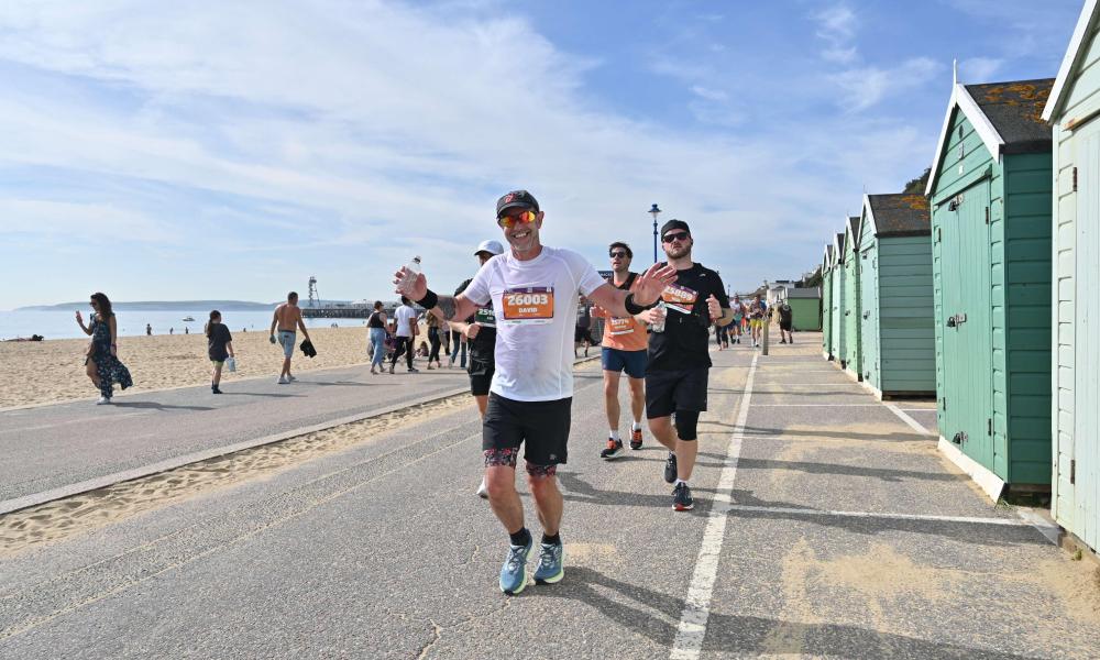 Bournemouth Half Marathon runner on route
