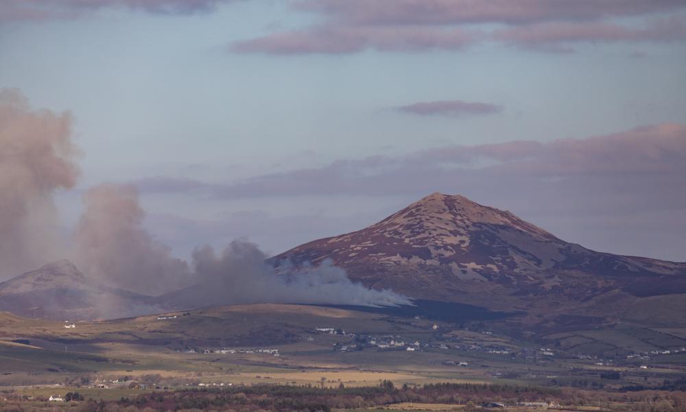 Gorse burning, Wales