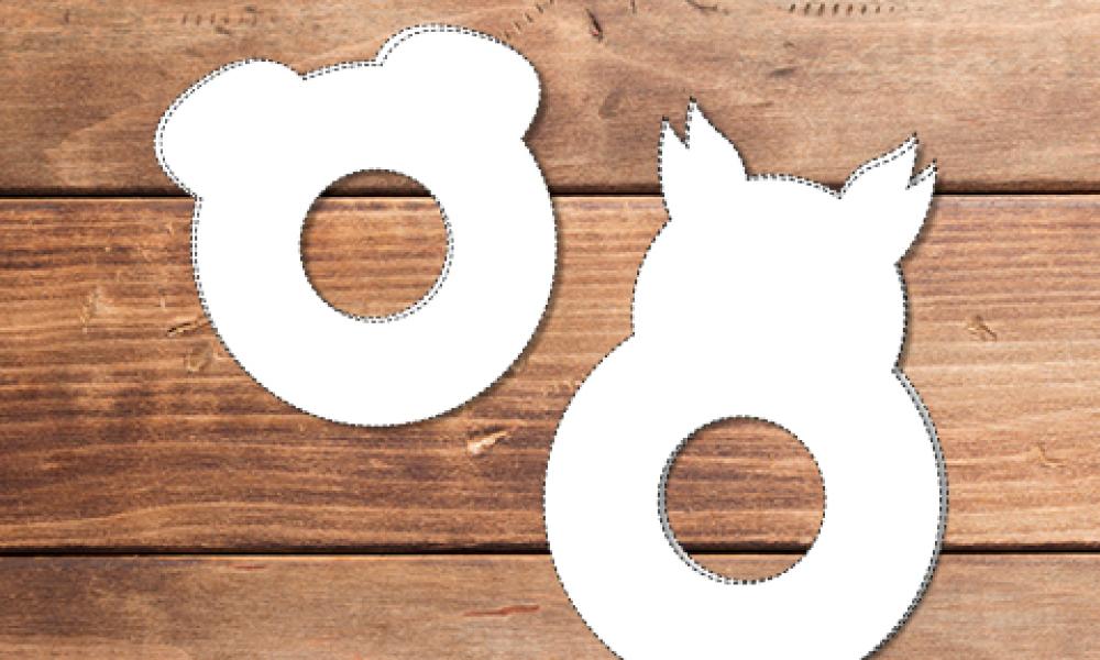 Pom-pom animal templates