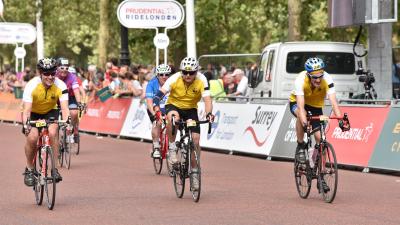 Cyclists at Ride London Cyclists at Ride London