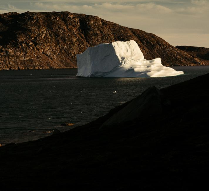 Iceberg floating in the Arctic