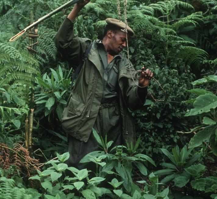 A park ranger in Virunga