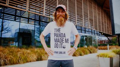 Rob Pope outside the Living Planet Centre