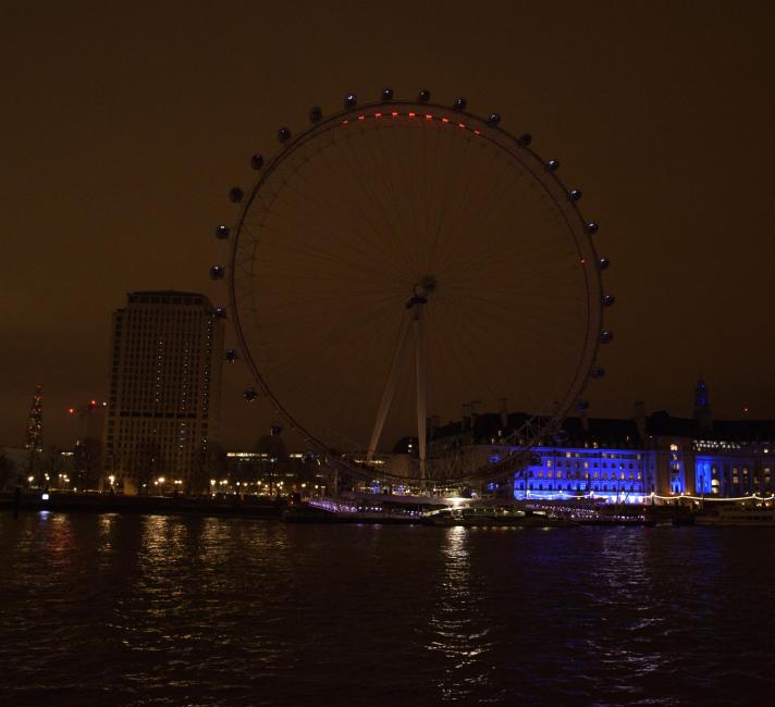 London Eye with the Lights out