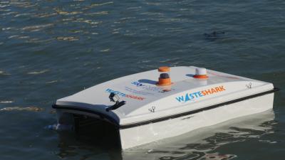 WasteShark cleaning up sea