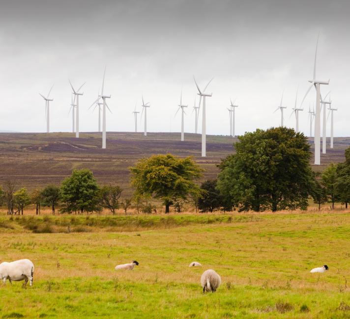 Black Law windfarm near Carluke in Scotland, UK.