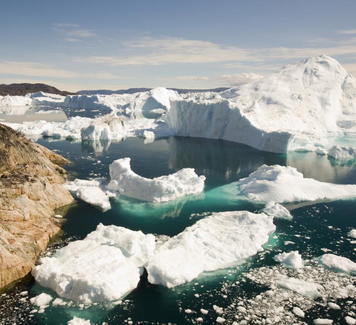Icebergs from the Jacobshavn glacier, Ilulissat, Greenland Icebergs from the Jacobshavn glacier, Ilulissat, Greenland