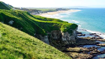 Whiterocks Beach near Portrush, County Antrim, Northern Ireland Whiterocks Beach near Portrush, County Antrim, Northern Ireland