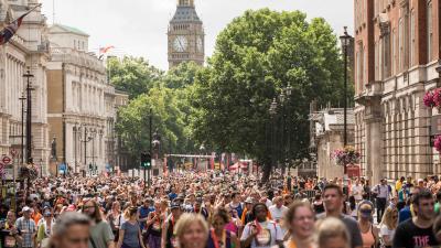 Runners taking part in the London 10K