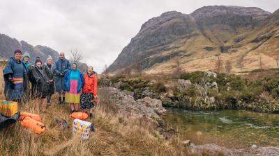 Brave the Chill participants taking part at Loch Leven