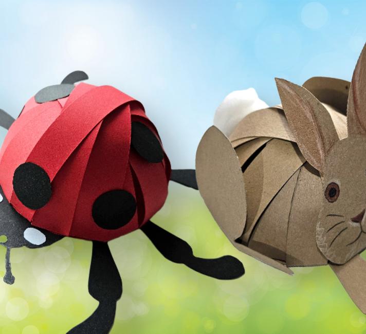 paper craft ladybird and bunny paper craft ladybird and bunny