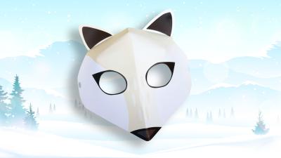 Arctic Fox mask Arctic Fox mask