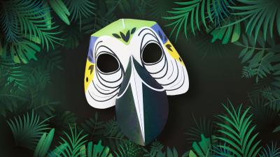 Macaw mask Macaw mask