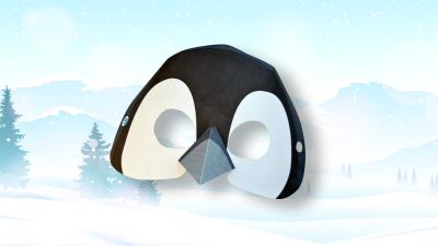 Penguin chick mask Penguin chick mask