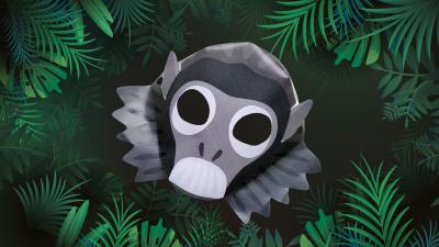 Popa langur monkey mask Popa langur monkey mask