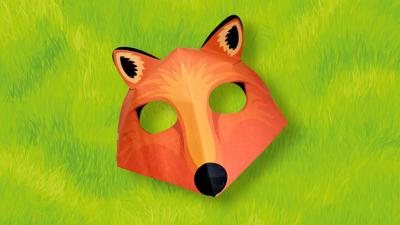 Red fox mask Red fox mask